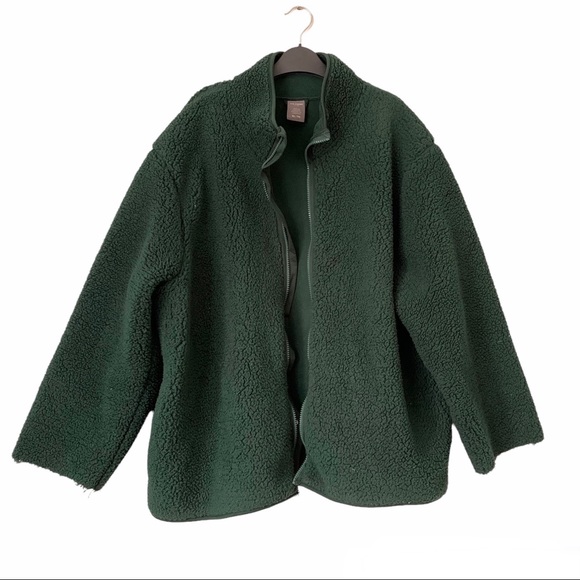 Joe Fresh Dark Green Teddy Bear Jacket - Picture 2 of 4